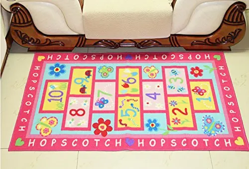 Детский Забавный коврик nos jumping игровой для девочек розовый без запаха на спине