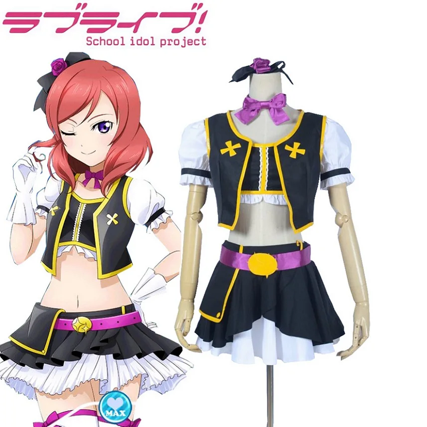 Костюм для косплея на основе персонажа Маки Нисикино из аниме Love Live, унисекс.