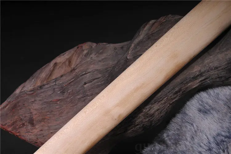 Дамасский складной меч из белой древесины лезвие стали ручной работы японский