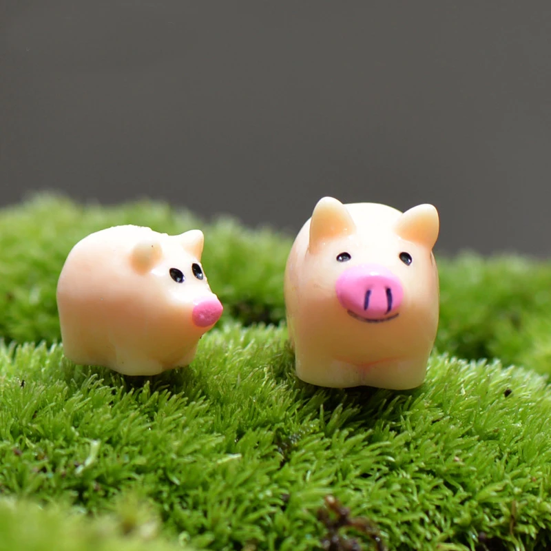 

Artificial Miniature Cute Pig Resin Craft Bonsai Landscape Ornaments Accessories Home Garden Decoration Micro Landscape Crafts