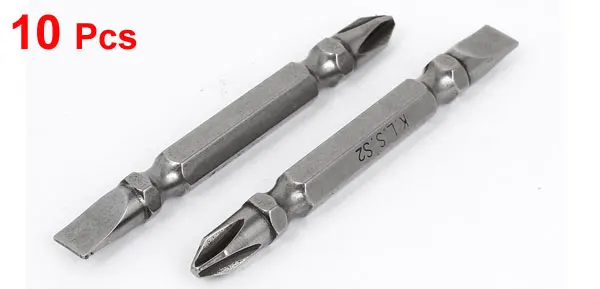 Uxcell шестигранный хвостовик с двумя концами 6 мм шлицевая PH2 отвертка Philips bits 65