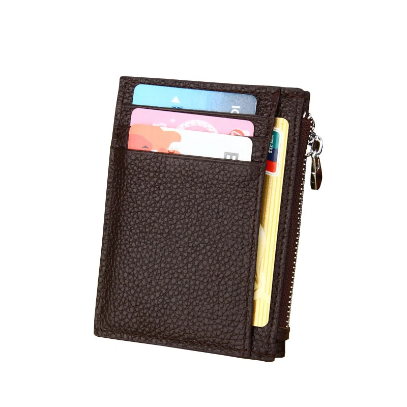 Мужской и Женский кошелек из натуральной кожи с отделениями для кредитных карт
