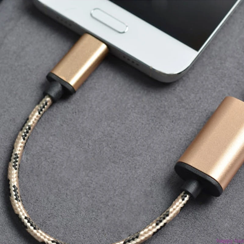 Металлический адаптер типа C USB 3 1 папа к 0 Женский OTG кабель для передачи данных