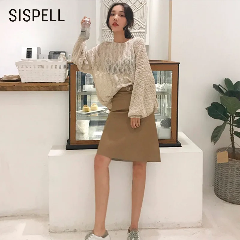 Sispell из двух частей комплект женский выдалбливают Фонари рукавом О Средства