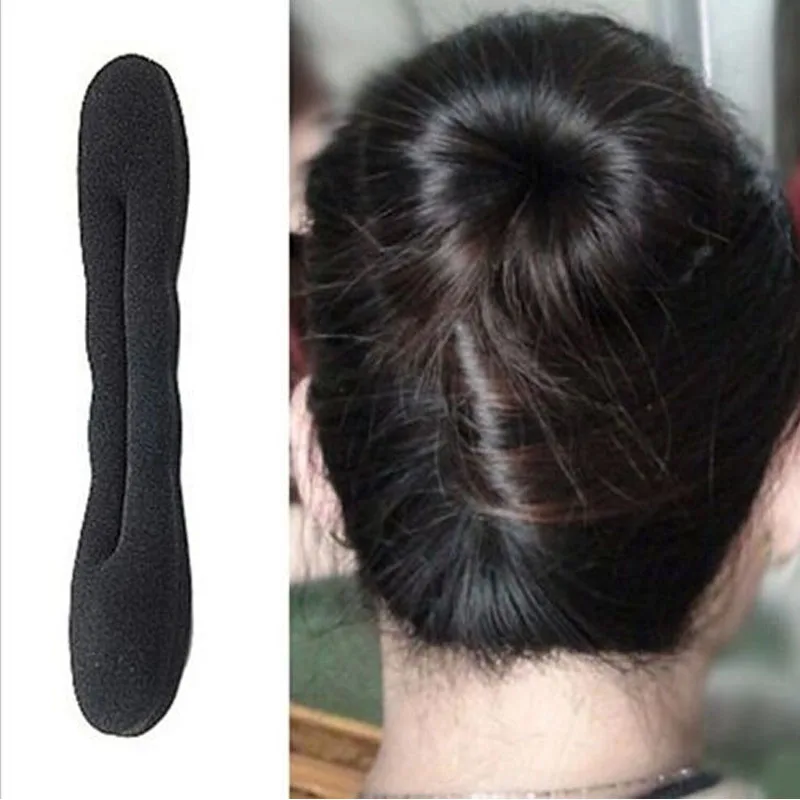 Горячая Распродажа 1 шт. женская мода милый волшебный спонж зажим черный бант