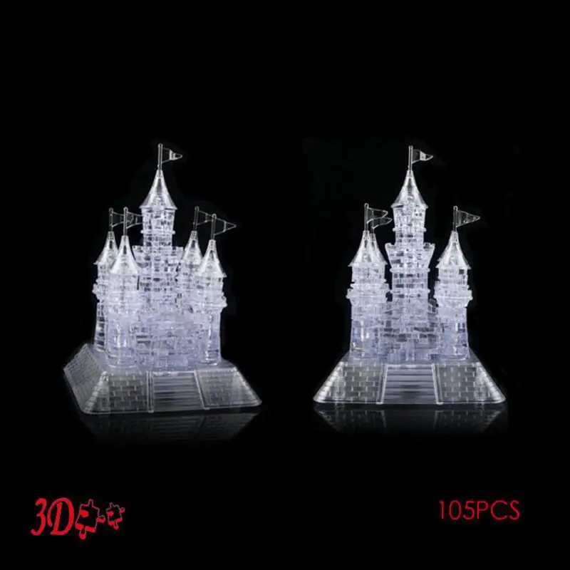 COOLPLAY головоломки игрушки Замок 3D кристалл головоломка DIY строительство модель