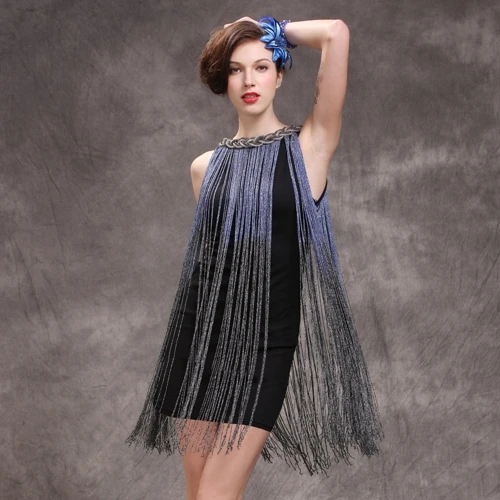 Royalblue and black Платье для латинских танцев, платье для бальных танцев, костюм самбы для женщин, сексуальные платья для сальсы с кисточками, юбка для латинских танцев - Цвет: Royalblue and black
