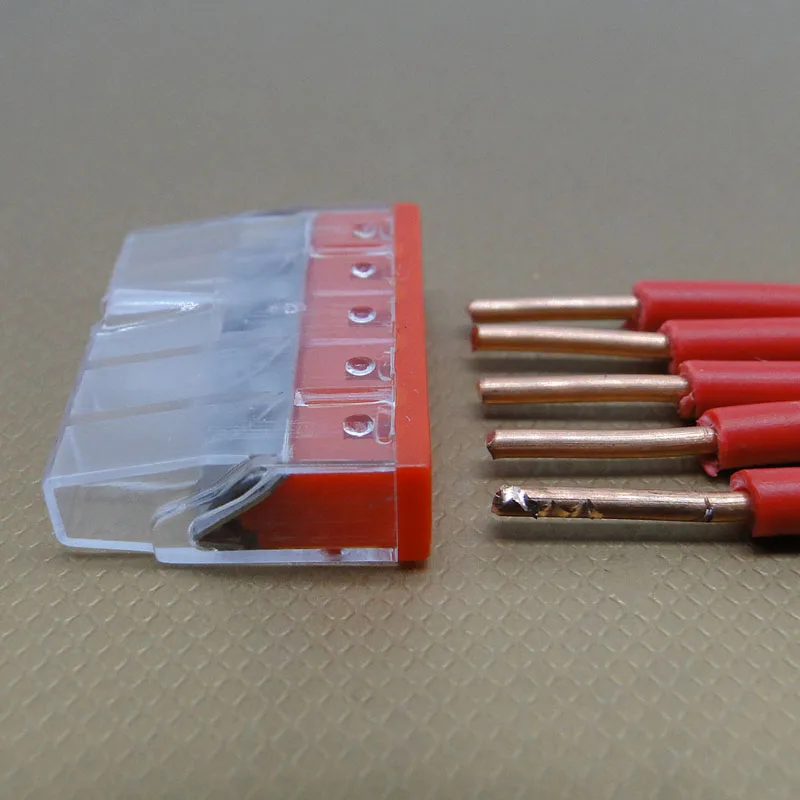 Универсальный компактный провод-коннектор клеммный блок с рычагом 2019 |