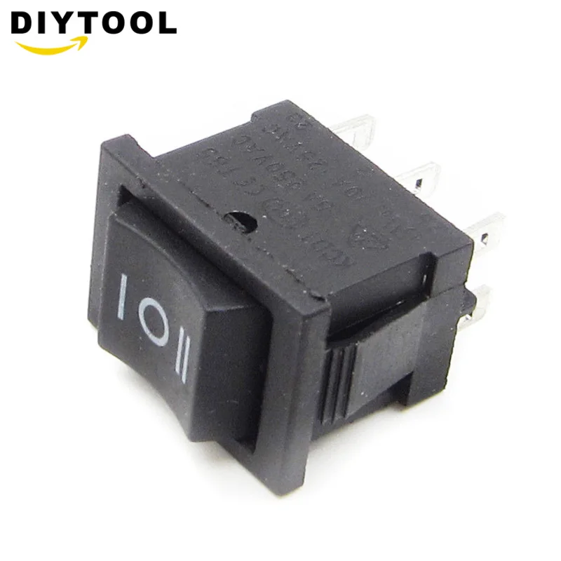 5 шт. DIY DPDT перекидной переключатель Мощность с формой лодки 3 позиции 6Pin кнопка