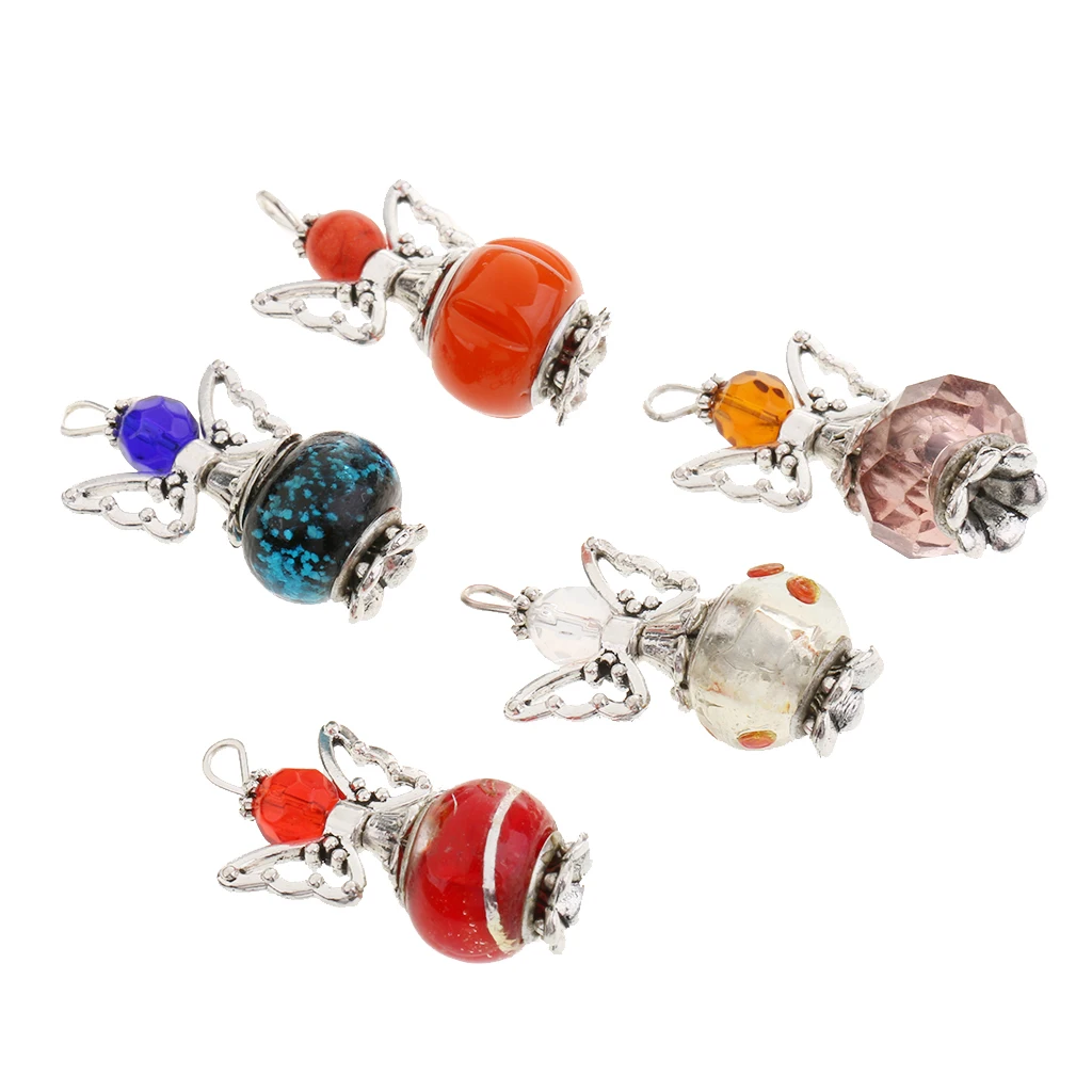 35pcs Lovely Mixed Style Angel Charms Beads Antique Wing For Jewelry Making Craft Hanging Ornaments DIY Bracelets Bangles|Подвески| |