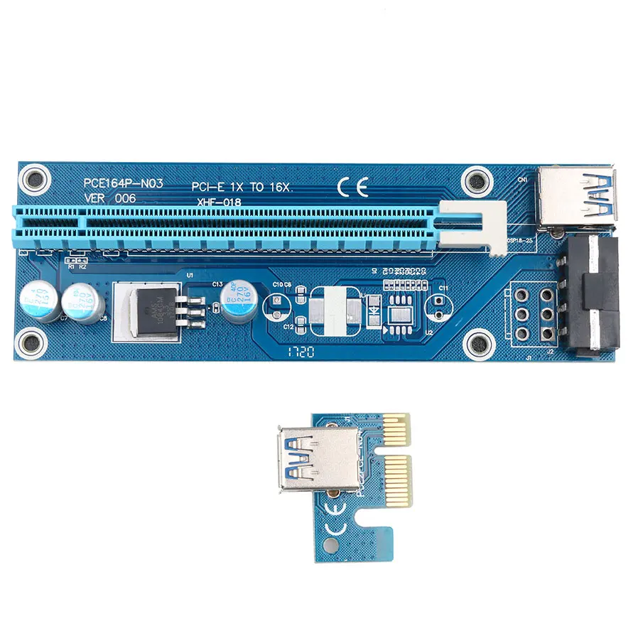 Удлинитель Kebidu PCI E Express 4 8 16 x переходник карта адаптер USB 3 0 SATA 15 контактный штекер