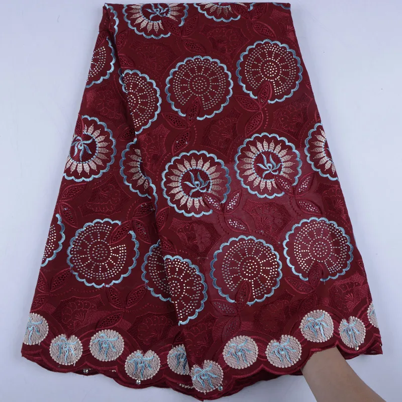 Swiss Voile Laces Switzerland Embroidery Dry Cotton Lace With Stone In For Women Dress A1538 | Дом и сад