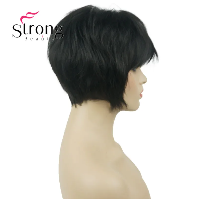 StrongBeauty короткий мягкий слоистый парик Омбре блонд полный синтетический парик