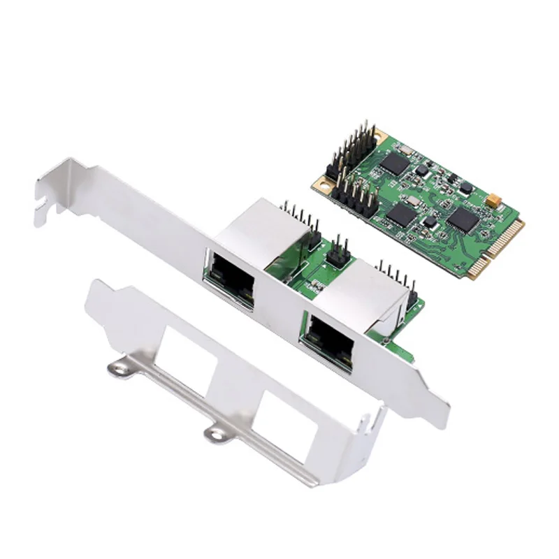 Mini PCI Express двойной гигабитный контроллер Ethernet карта 10/100/1000 Стандартный локальной