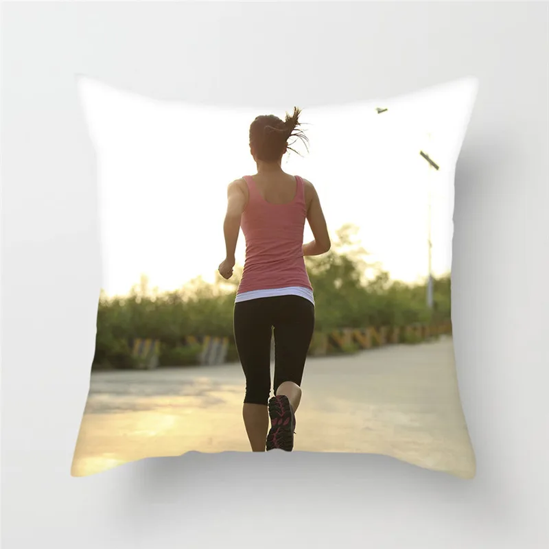 Fuwatacchi Running Cushion Cover Dead Rick Runner Pillow Sunrise Printed Decorative Pillows for Sofa Car | Дом и сад