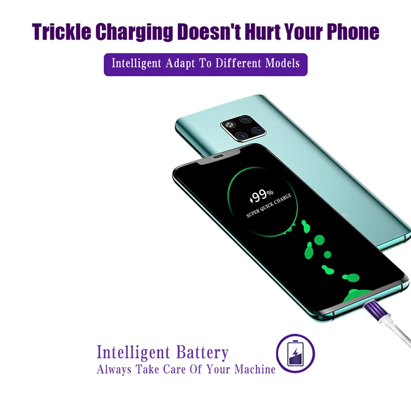 USB Type C кабель 5A Supercharge для Huawei P20 Lite P30 Pro быстрая зарядка Samsung S10 S9 USBC|Зарядные