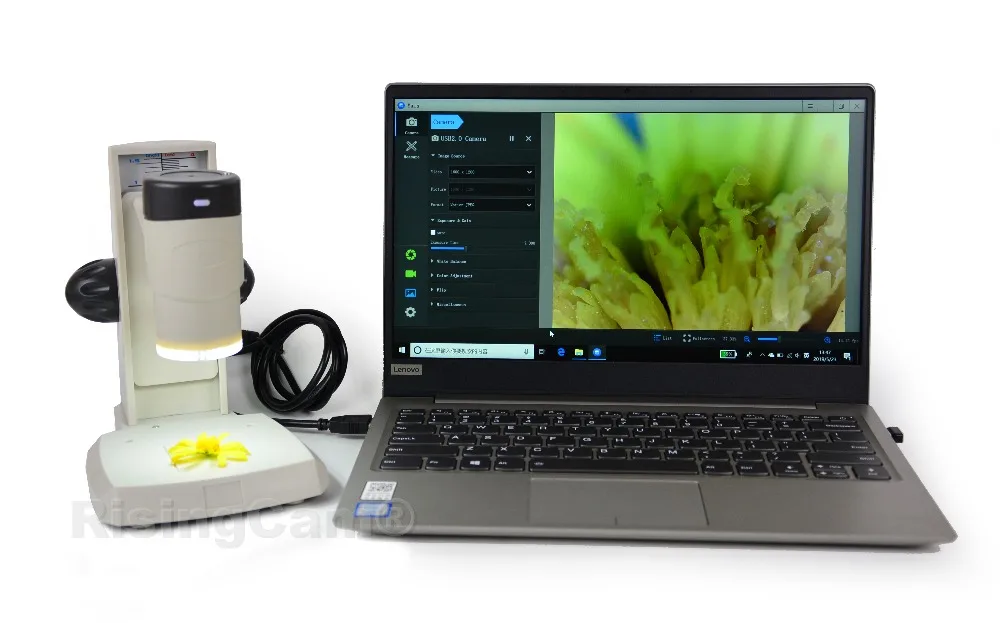 2 в 1 USB 2.0mp ручной разделяемый цифровой видео биологический стерео микроскоп с функцией измерения