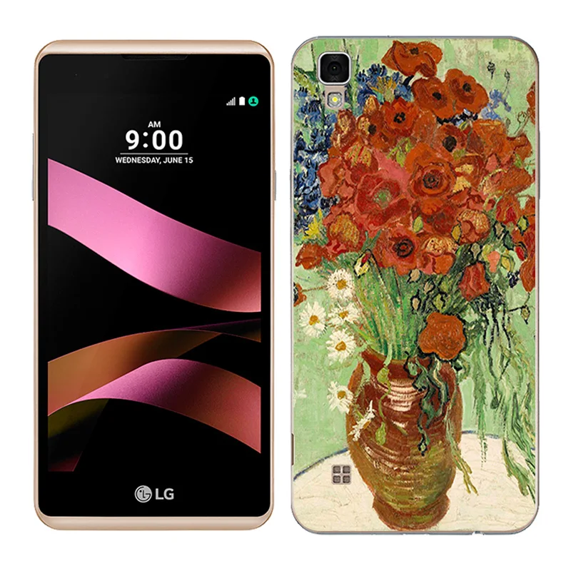 Мягкий чехол из ТПУ для LG X стильные чехлы телефонов с масляной росписью Style K200DS 5 0