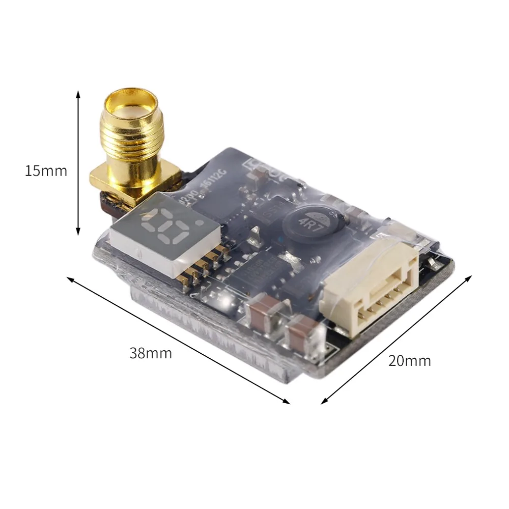 FPV RC TS58200 48 частота 25 600 мВт Регулируемый 8 каналов беспроводной av передатчик RP SMA с