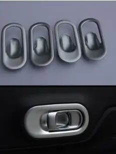 silver color Высокая звезда ABS хром 4 шт. Автомобильная внутренняя дверная ручка чаша декоративная крышка для Citroen C5 aircross - Цвет: silver color