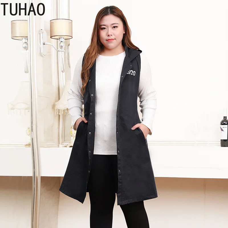 Высококачественная Весенняя женская длинная жилетка размера плюс 10XL 8XL 6XL