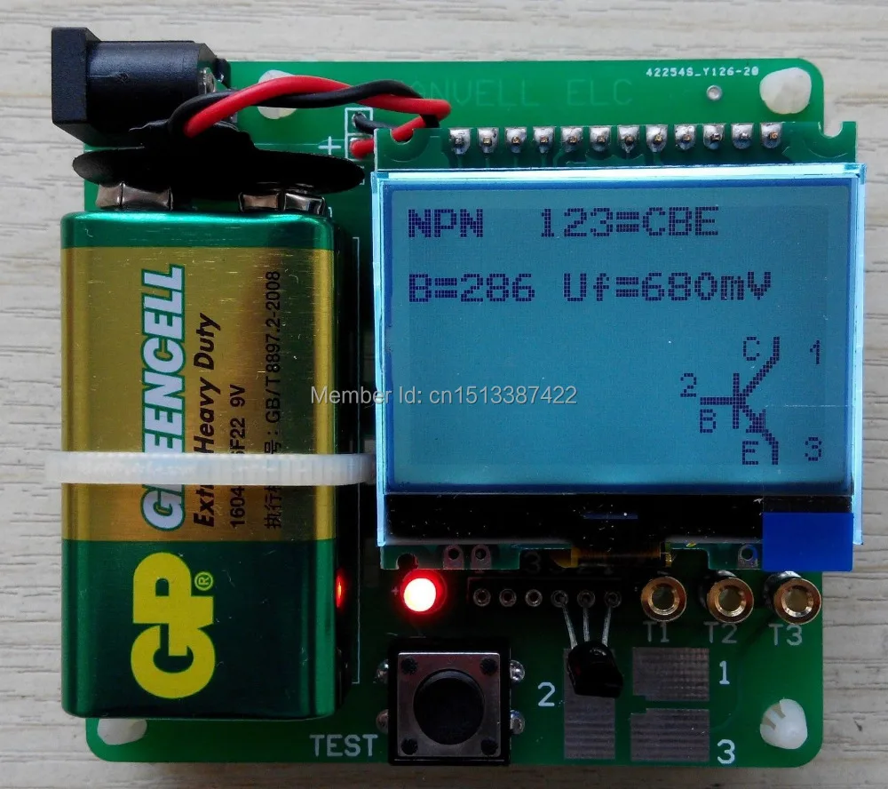 ТРАНЗИСТОР индуктивно конденсаторный ESR метр DIY MG328 Многофункциональный тест|test