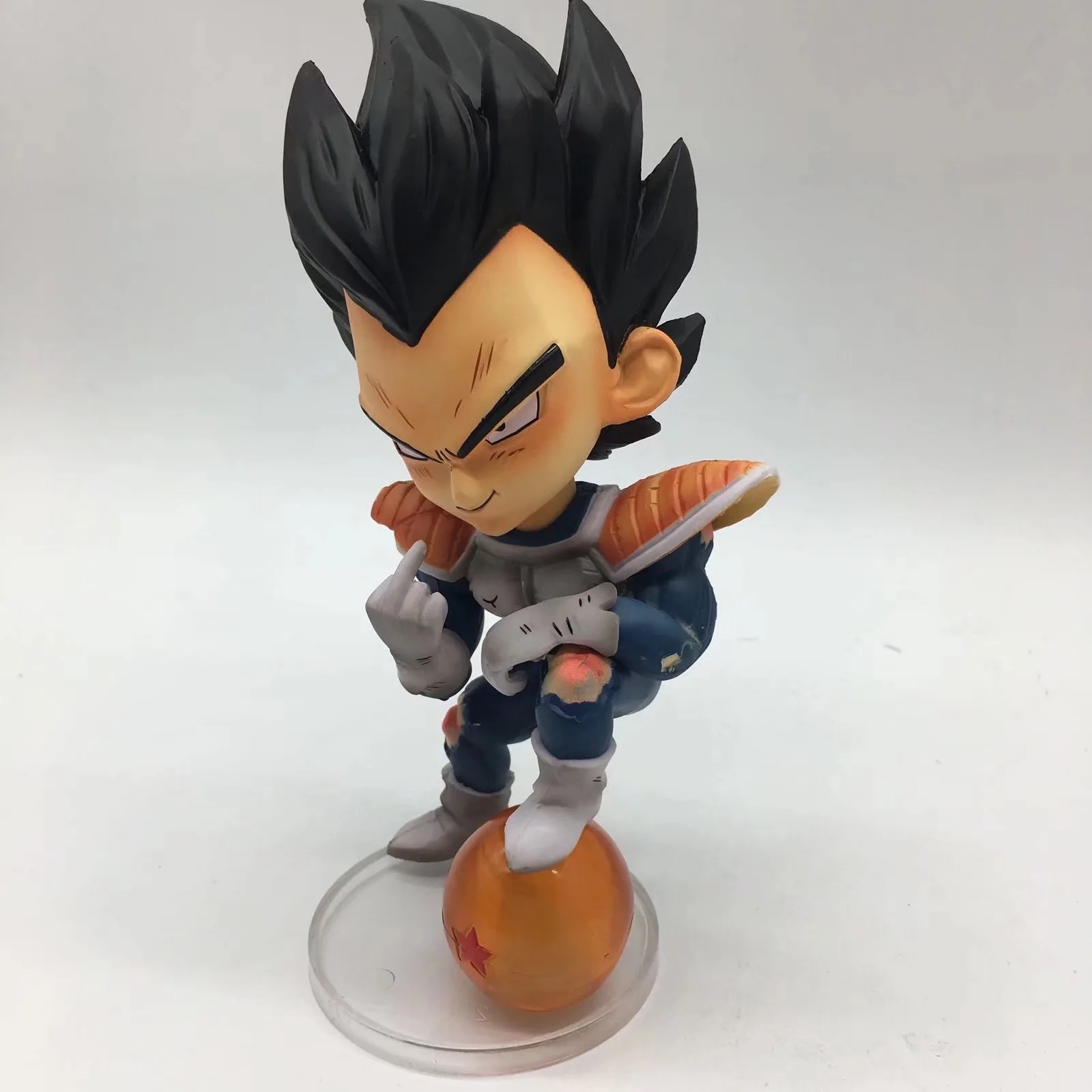 Dragon Ball Z Вегета Забавный средний палец фигурка супер сайяна модель игрушки| |