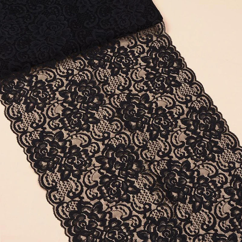 Вышитая эластичная кружевная отделочная аппликация 10 ярдов Свадебный декор