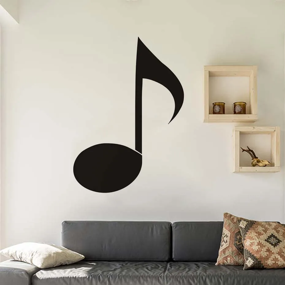 Настенные Стикеры для девочек с музыкальными нотами большой размер музыка