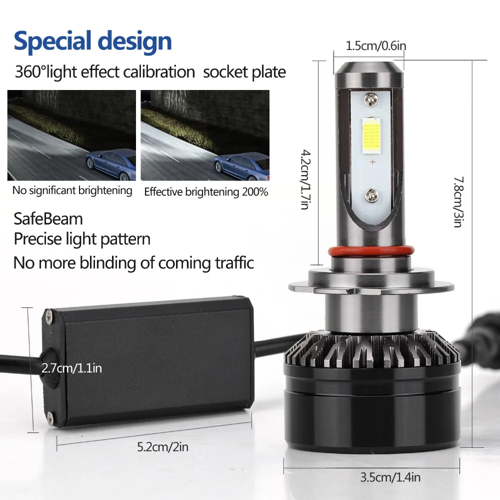 Small Size LED Car Headlights 360 Rotatable Chuck CSP Lamp Beads | Автомобили и мотоциклы