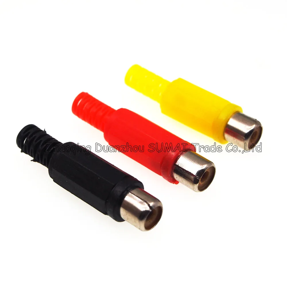 Спайка RCA Jack аудио/видеоразъем RCA розетка AV розетка, 3 цвета на выбор