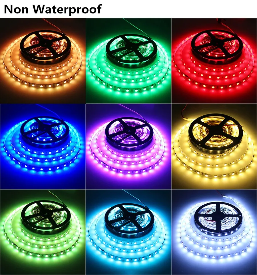 Светодиодная лента DC24V SMD 5050 60 светодиодов/м 5 м/лот гибкая светодиодная диодный