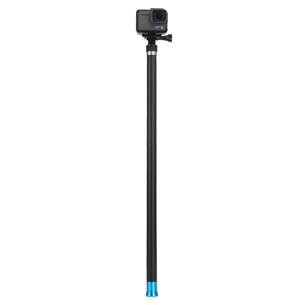 TELESIN 10" раздвижная селфи-палка из углеродного волокна и зажим для телефона для GoPro Hero 8 7 6 5 OSMO Action Xiaomi YI SJCAM Eken