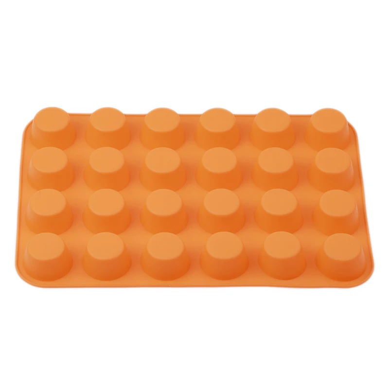 24 Отверстия силиконовая круглая форма шарика Маффин чашка желе ледяной куб
