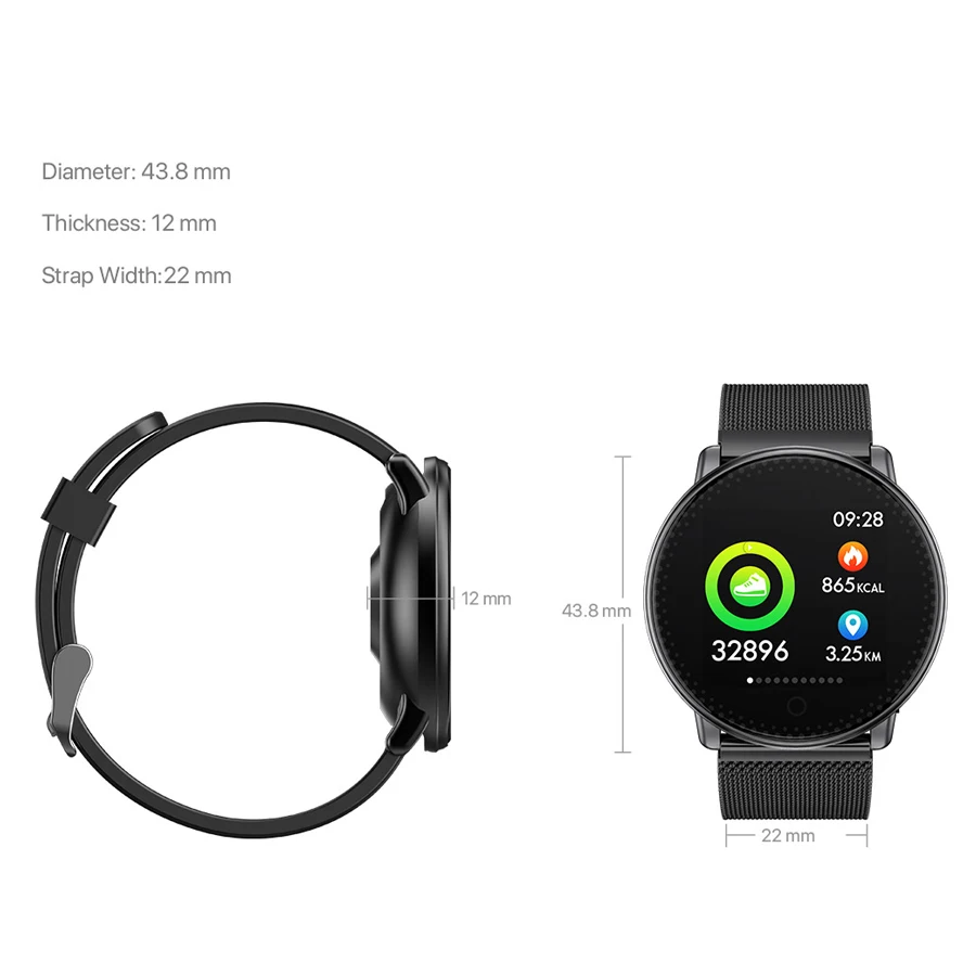 Глобальная версия Umidigi Uwatch для Andriod IOS OS 64KB 512KB Шагомер фитнес/трекер сна 25 дней в