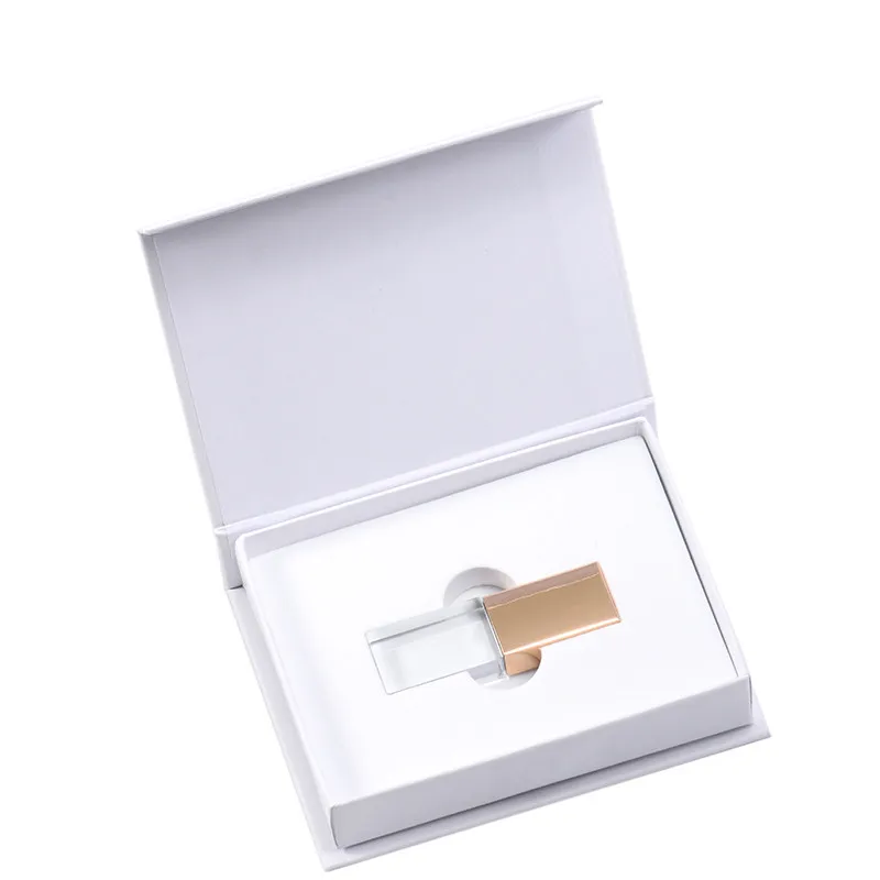 C JASTER логотип Кристалл Usb 2,0 флэш-накопитель с подарочной коробкой 4 ГБ 8 ГБ 16 ГБ 32 ГБ 64 ГБ(более 10 шт бесплатный логотип - Цвет: C