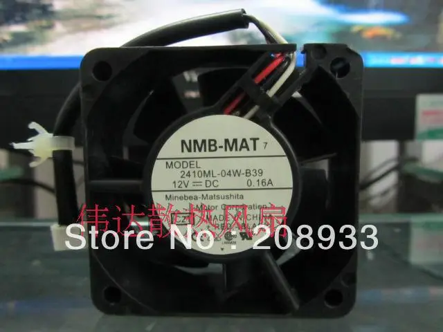 Для NMB 6025 DC 12V 0.16A 2410ML 04W B39|nmb| |