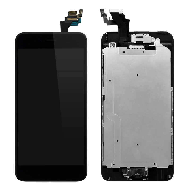 ЖК-дисплей для iPhone 6 plus 3 шт./лот класс AAA сменный экран с кнопкой возврата и
