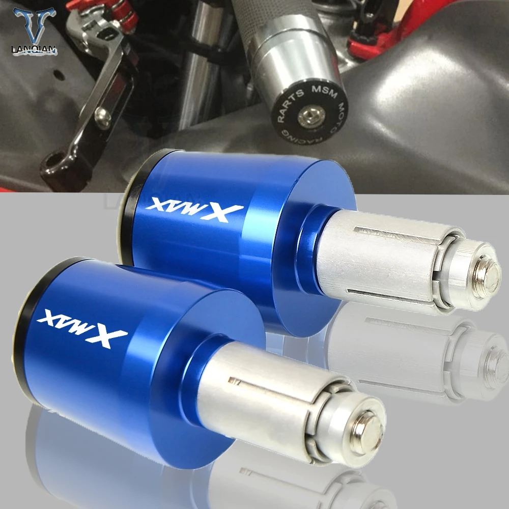 Для YAMAHA XMAX 300 X MAX 125/200/250/400 рукоятки руля мотоцикла заканчивается наконечники