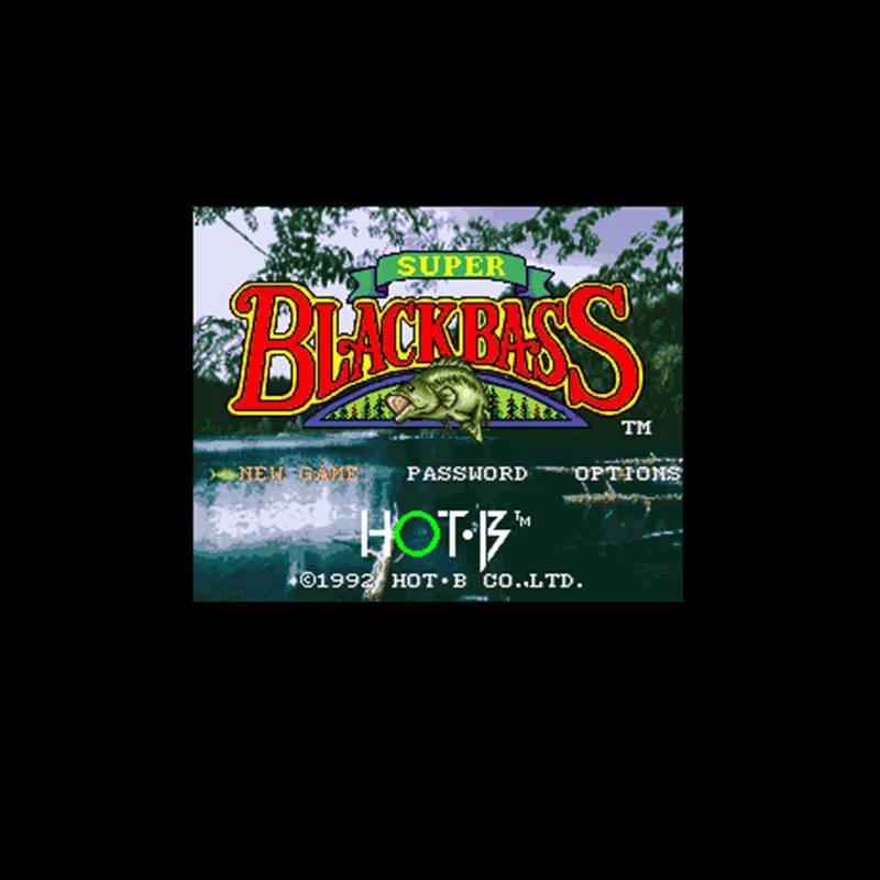 

Super Black Bass NTSC Version 16 Bit 46 Pin Big Gray Game Card For USA Game Players
