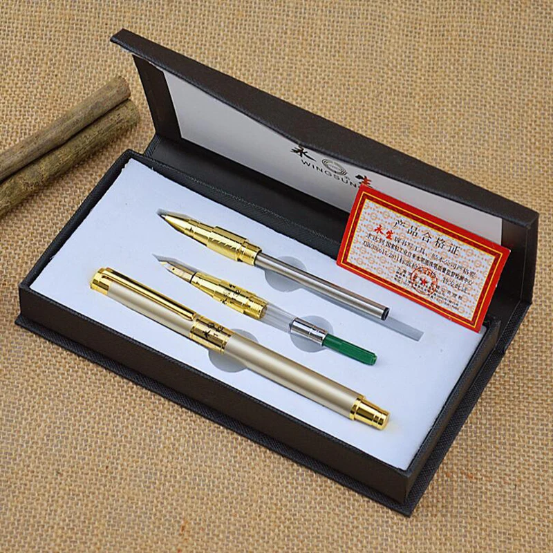 

New Arrival Brand Ink Fountain Pen Nice Quality Business Executive Fast Writing Brand Clip Ink Pen Box Packing 1132