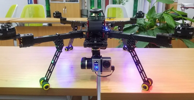 DH600 карбоновый складной четырехосевой комплект рамы складной БПЛА комплект рамы портативный и легкий для радиоуправляемого дрона
