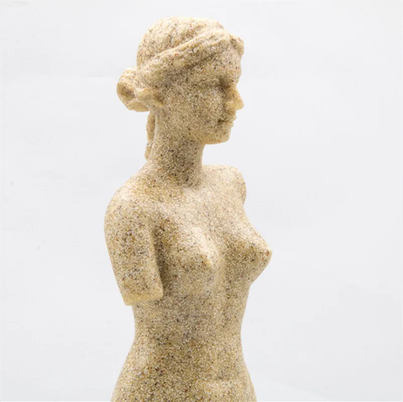 

BUF Home Decoration Fashion Abstract Sandstone Venus Sculpture Ornament Handmade Decoration Venus Statue Gift Sculpture