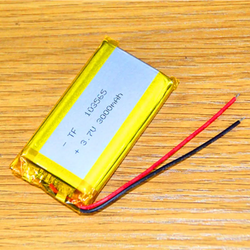 

Story machine lithium battery 3.7V polymer 103565 universal rechargeable large capacity 3000 Ma new package post Rechargeable Li