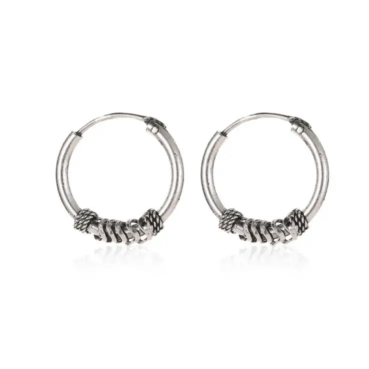 1 пара винтажных колец в форме головы ногтей серьги женские маленькие кольца