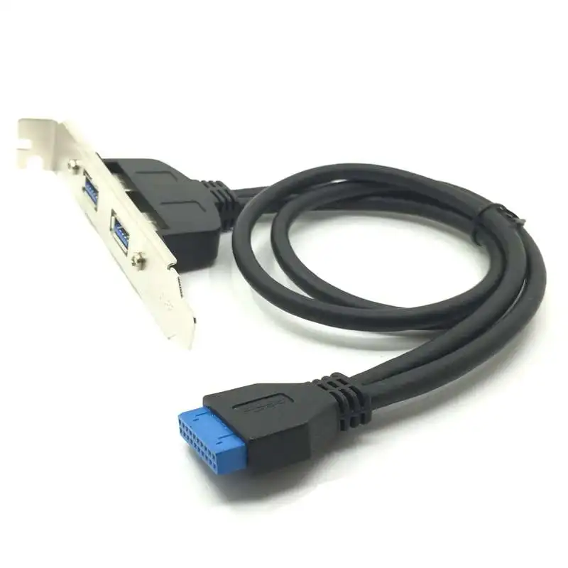 50 см двойной порт USB 3 0 к материнской плате материнская плата 20 контактный кабель
