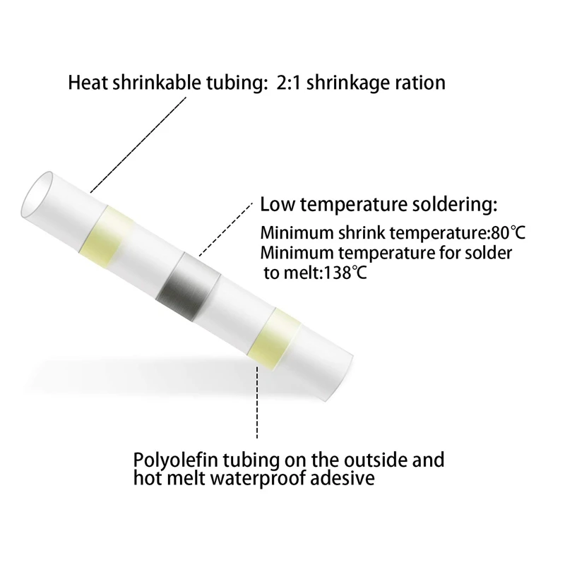 Припой уплотнения провода разъемы термоусадочный стыковой соединители