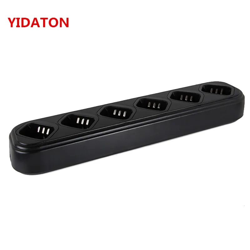YIDATON шестистороннее зарядное устройство однорядное быстрое для Motorola CP040 EP450 CP380/200