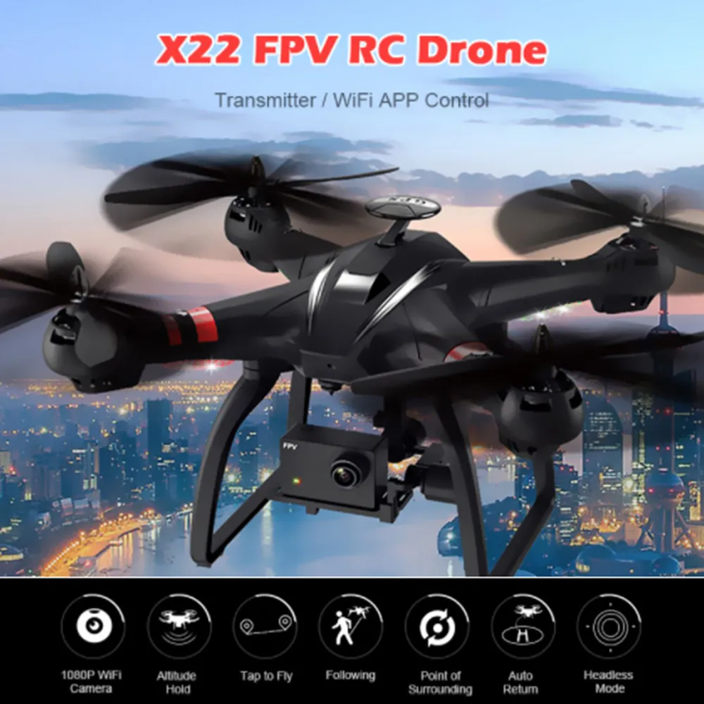 BAYANGTOYS X22 бесщеточный двойной gps Professional Drone WiFi FPV RC Квадрокоптер HD камера 1080P с 3