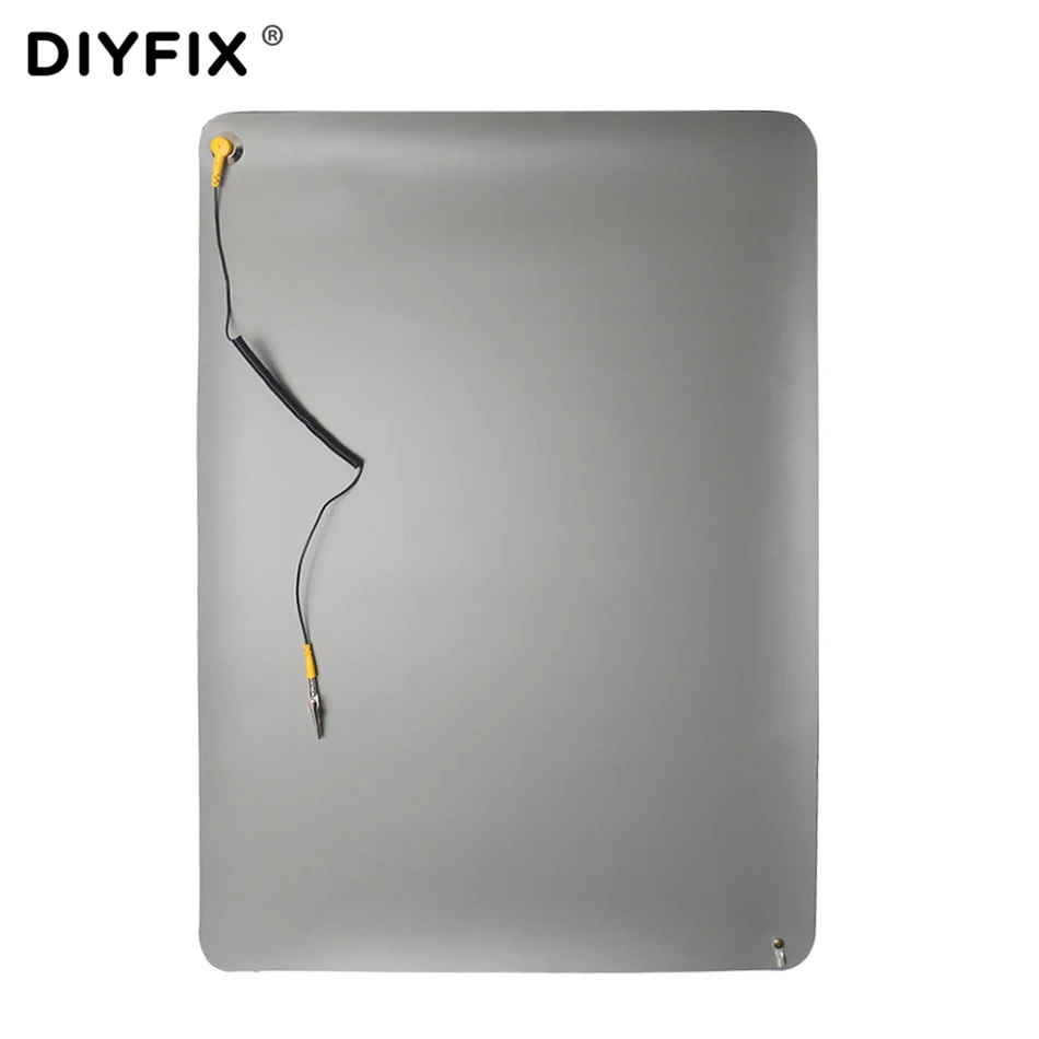 Антистатический коврик DIYFIX 710x500x2 мм с проводом для заземления на мобильный